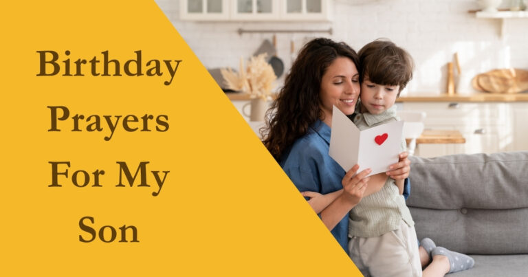 Birthday Prayers For My Son