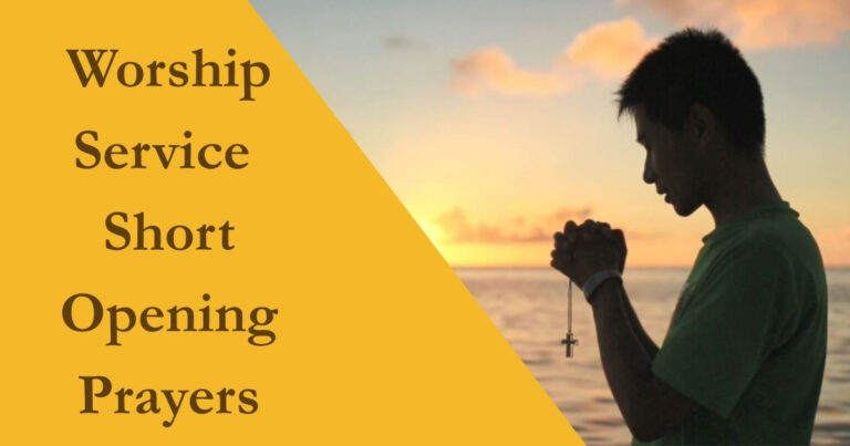 Short opening prayer