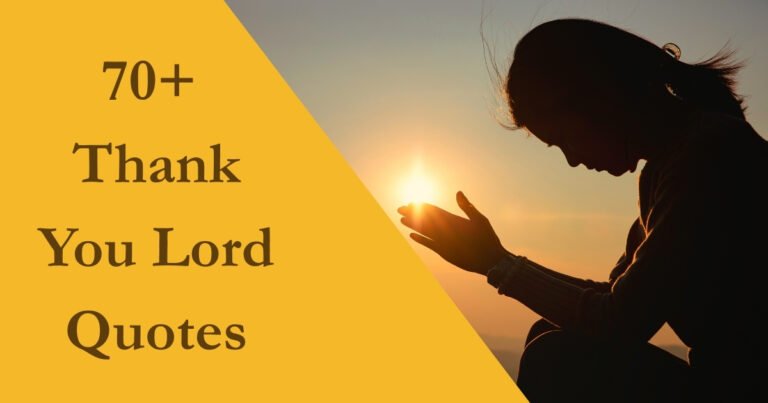 Thank You Lord Quotes